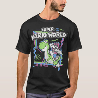 T-shirt Super Mario World 90's Abstrait Nintendo Yoshi
