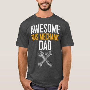 T-shirt Super Mécanicien de bus papa mécanicien cadeau