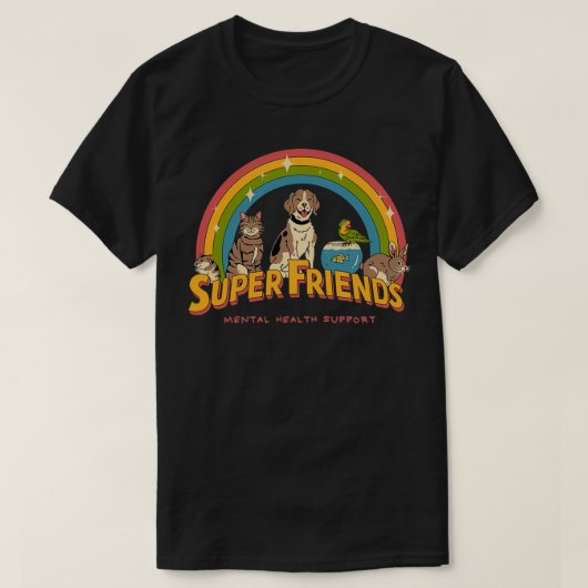 T-shirt Super Mental Health Friends (Design devant)