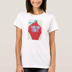 T-shirt Super mignon, phrase de table périodique