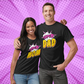 T-shirt Super Mom Comic Book Anniversaire Party