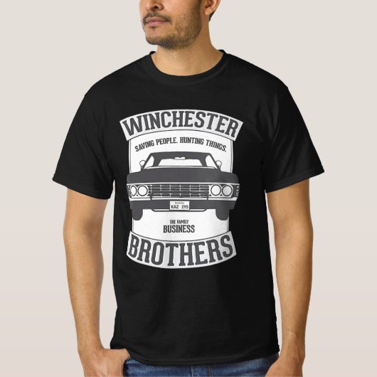 T-shirt Super naturel impala voiture classique (Devant)