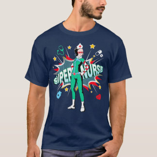 T-shirt Super Nurse Best Superhero Funny RN Nurse