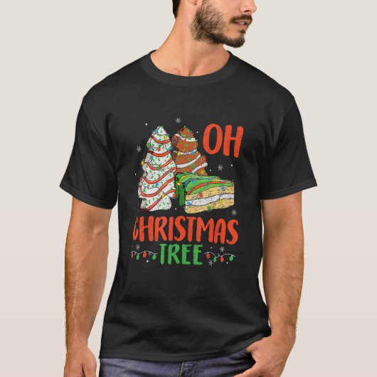 T-shirt Super Oh Christmas Tree Cakes Debbie Becky Jen Ca (Devant)