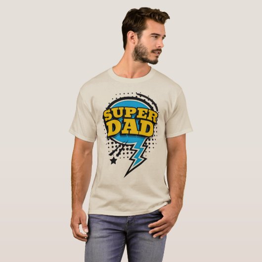 T-shirt Super Papa (Devant entier)