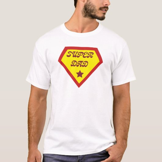 T-shirt super papa  (Devant)