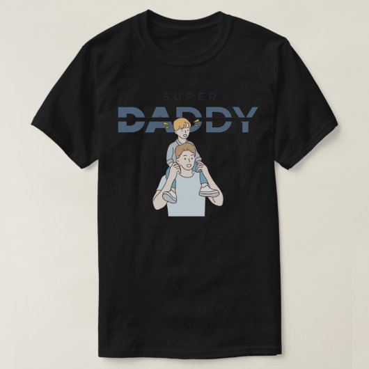T-shirt Super papa 2 (Design devant)