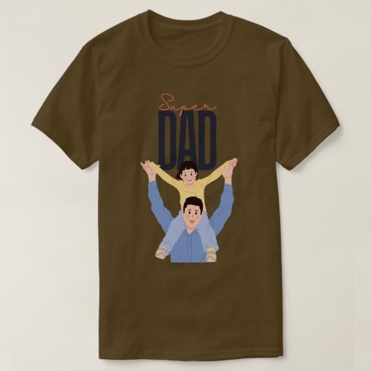 T-shirt Super papa 2 (Design devant)