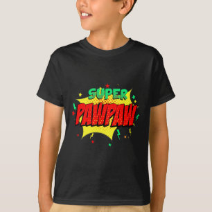 T-shirt Super Papa Bande Dessinée Thème Style Super Héros