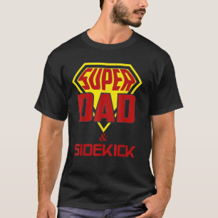 T-shirt Super Papa et Sidekick Citation Mon père est un Su