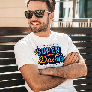T-shirt Super Papa L'Homme Le Mythe La Légende Superhero