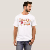 T-shirt super Papa | Retro Daisy Boho Anniversaire (Devant entier)