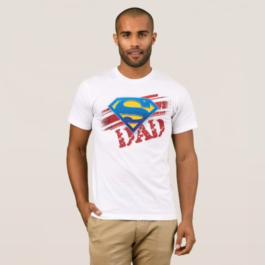 T-shirt Super Papa Stripes (Devant entier)