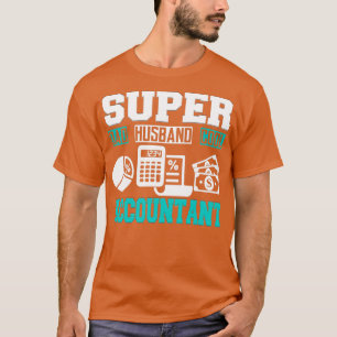 T-shirt Super Papa Super Mari Super Comptable