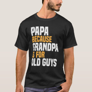 T-shirt Super-papi pour hommes grand-père papa parent père