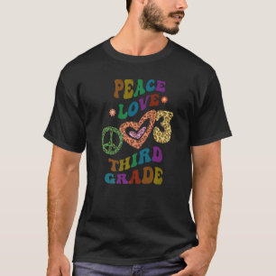 T-shirt Super PEACE LOVE TROISIÈME NIVEAU Empreinte de léo