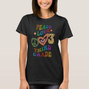 T-shirt Super PEACE LOVE TROISIÈME NIVEAU Empreinte de léo