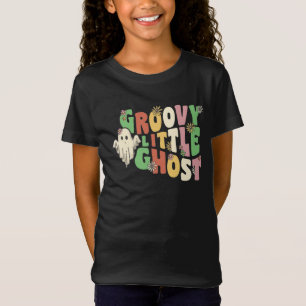 T-Shirt Super Petit Fantôme Avec Fleurs Vintages Halloween