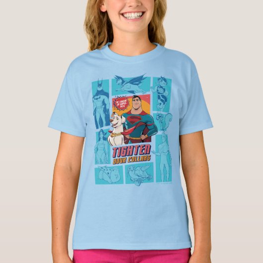 T-shirt Super Pets & Justice League - Tighten Your Collars (Devant)