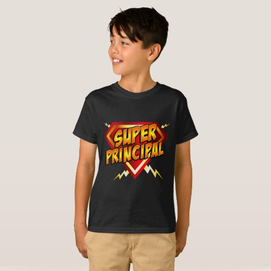 T-shirt Super Principal Back To School Educational Superhe (Devant entier)