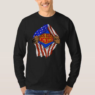 T-shirt Super Principal mécanicien travail de héros