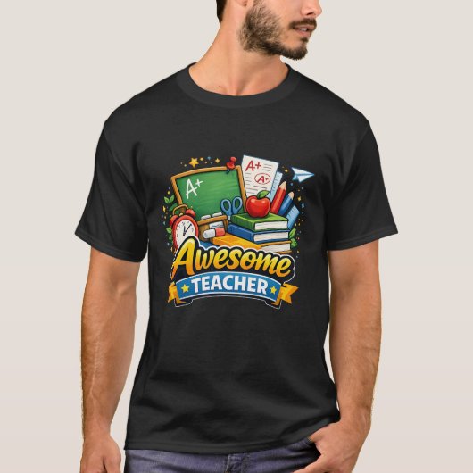 T-shirt Super professeur appréciation (Devant)