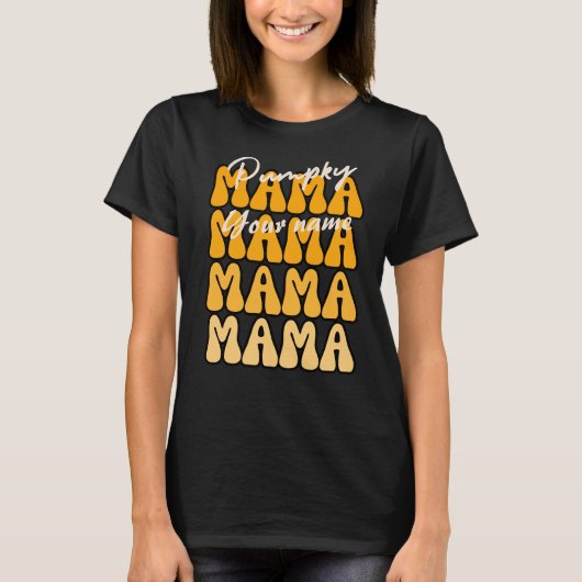 T-shirt Super Pumpky Mama Funny Automne Halloween (Devant)