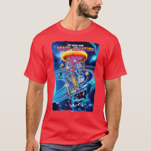 T-shirt Super Rare Golden Space méduse Rough Distresse