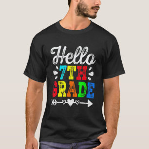 T-shirt Super Rétro Bonjour Prof de 7e Élève Équipe