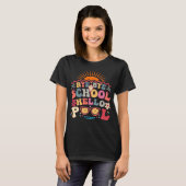 T-shirt Super Retro Design Bye Bye School Hello Pool Cool (Devant entier)
