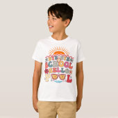 T-shirt Super Retro Design Bye Bye School Hello Pool Cool (Devant entier)