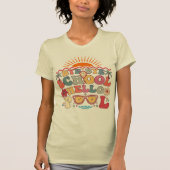 T-shirt Super Retro Design Bye Bye School Hello Pool Cool (Devant)