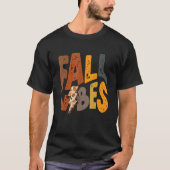 T-shirt Super Retro Hello Vibes Automne Éclair Bolt Autum (Devant)
