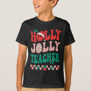 T-shirt Super Retro Holly Xmas Jolly Enseignant Noël Vi