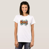 T-shirt Super Retro Psychedelic les années 70 Funky Hippie (Devant entier)