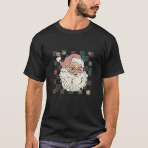 T-shirt Super Retro Santa Claus Noël Arbre de Noël Garçons