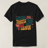 T-shirt Super Retro Spank Me C'est la seule façon d'appren (Design devant)