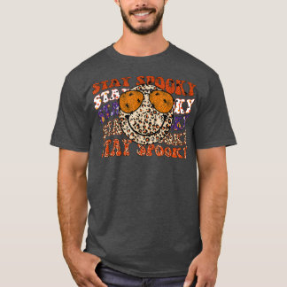 T-shirt Super Séjour Éffrayant Vibes Retro Smile Face Hipp
