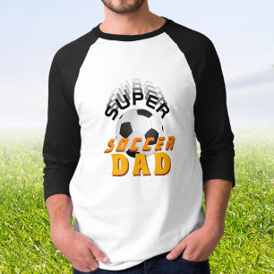 T-shirt Super Soccer Papa Football Ball Sports Père