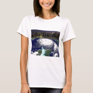 T-shirt Super tempête Sandy 2012,Œil du cyclone_