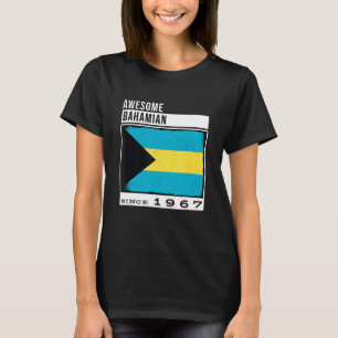 T-shirt Superbe Bahaméen depuis 1967 Bahaméen 55ème annive