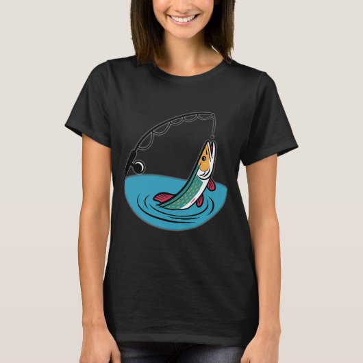 T-shirt Superbe capture de brochet (Devant)