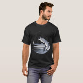 T-shirt Superbe capture de brochet (Devant entier)