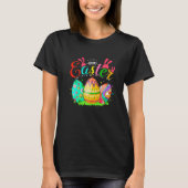T-shirt Superbe chasse aux oeufs Bunny Pâques Joyeux jour (Devant)