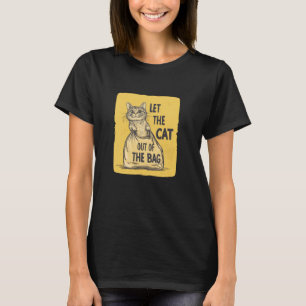 T-shirt Superbe Costume de Sac à Chat Idiomatique pour Adu