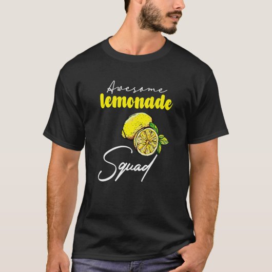 T-shirt Superbe Escouade De Léonade Pour Boss De Stand De (Devant)