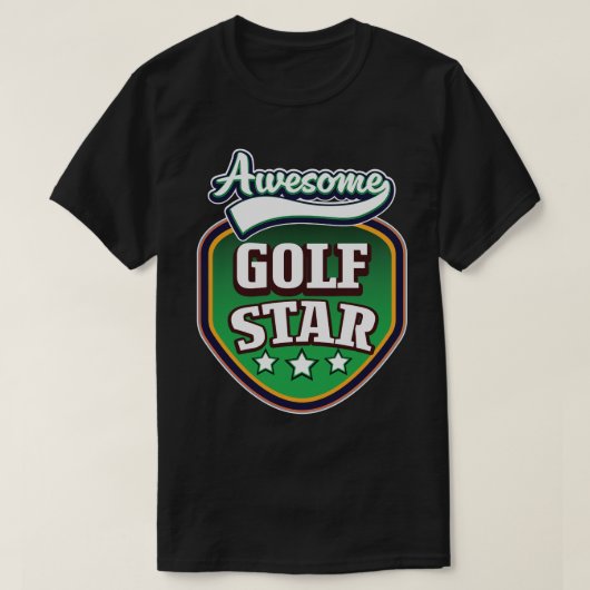 T-shirt Superbe étoile de golf  (Design devant)