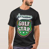 T-shirt Superbe étoile de golf  (Devant)