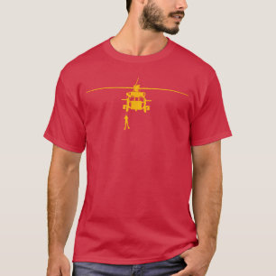 T-shirt Superbe hélicoptère H60 de recherche et de sauveta