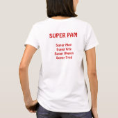 T-shirt SUPERBE (les mamans appellent), femme superbe de (Dos)